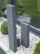 Granit-Stelen mit LED-Beleuchtung